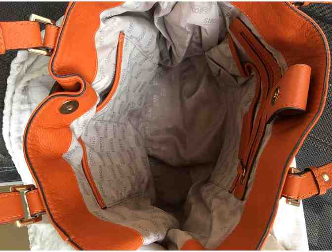 Michael Kors Gansevoort Leather Tote Bag Orange