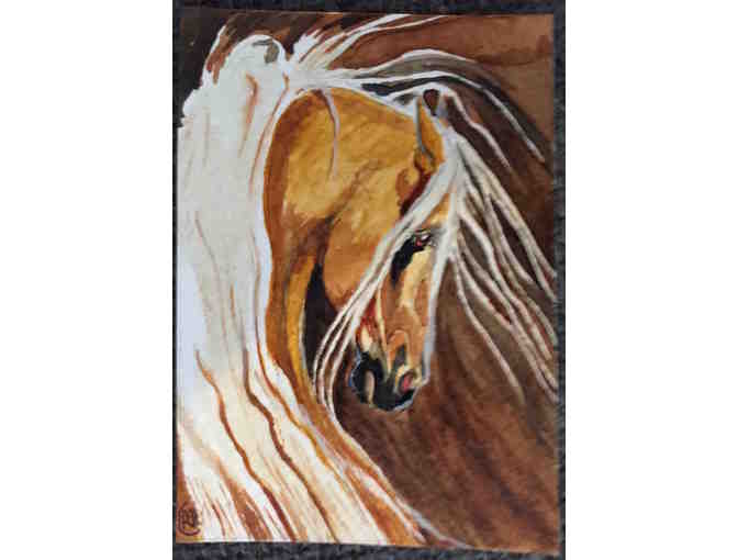 ACEO - Palomino Horse Head