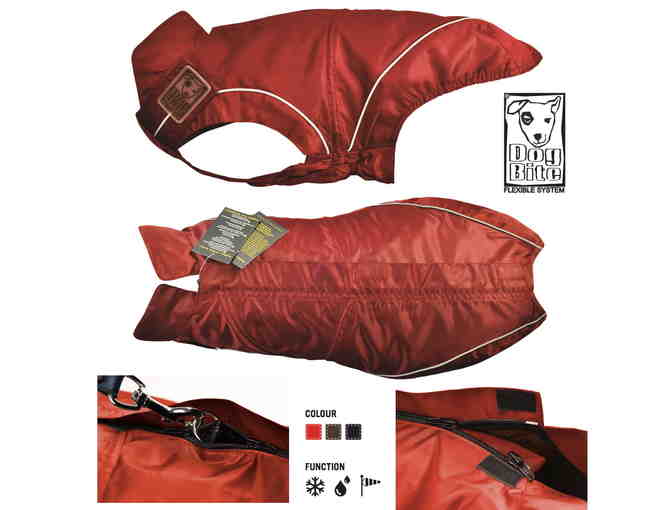 Red Rain Jacket / All-Year Jacket for Dogs- Choose Size