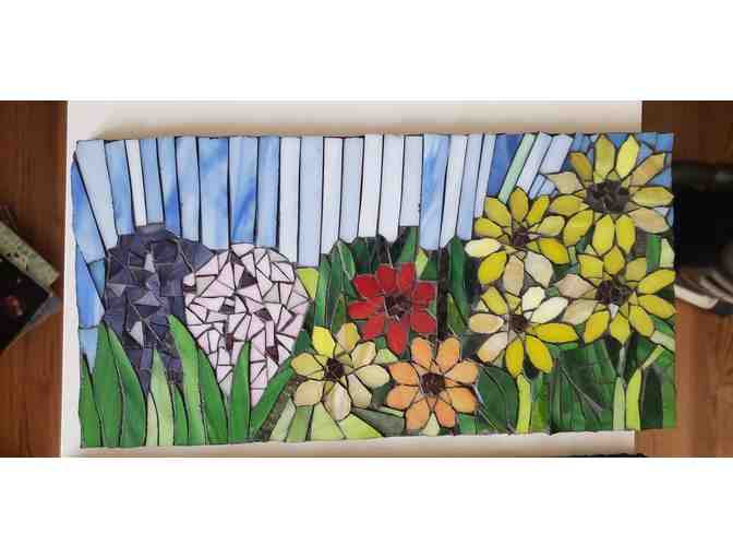 Stained Glass Mosaic Art- Flowers