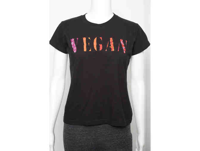 Women's Vegan Applique Organic Cotton T-Shirt