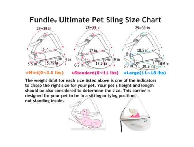 Large Fundle Pet Sling Carrier