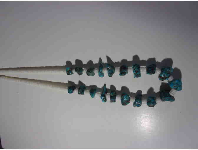 Chunk Turquoise and Shell Necklace