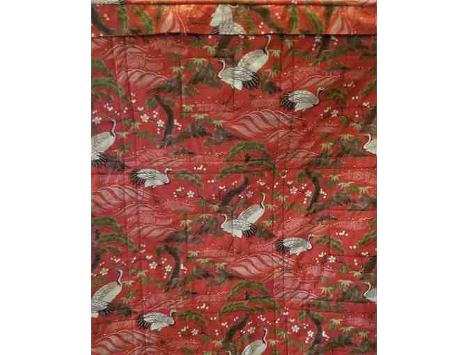 Asian design fabric quilted wall hanging/table topper