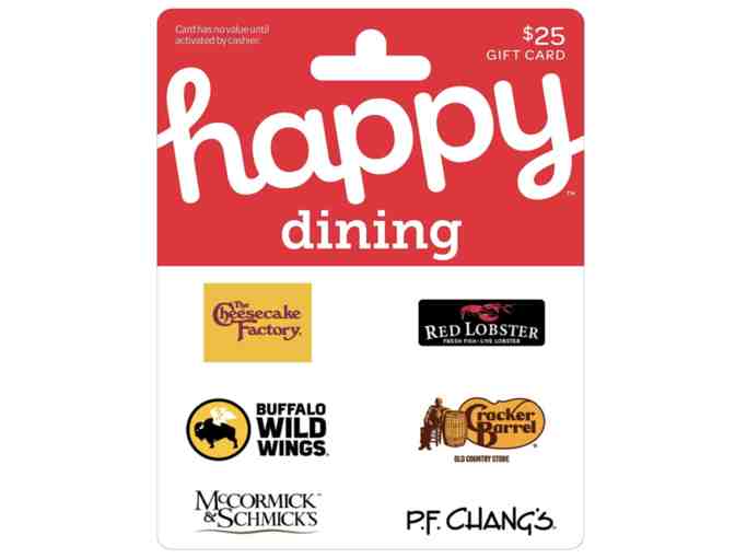 $25 HAPPY DINING GIFT CARD - Photo 1