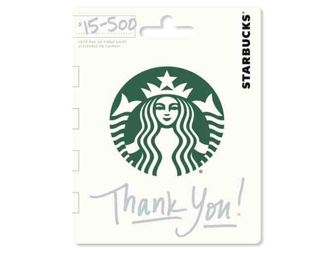 $25 "THANK YOU" STARBUCKS GIFT CARD - Photo 1