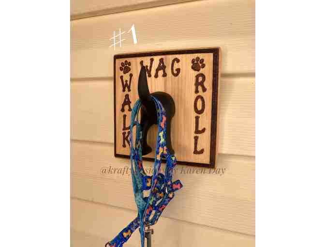 Walk Wag Roll Dog Leash Holder #1 6x6