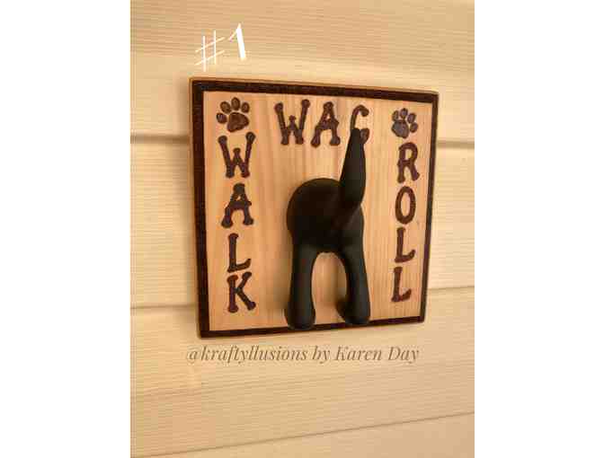 Walk Wag Roll Dog Leash Holder #1 6x6