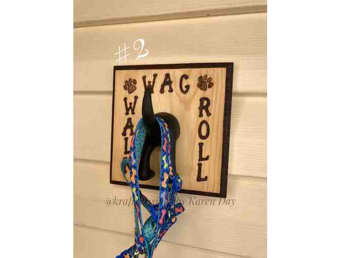 Walk Wag Roll Dog Leash Holder #2 7x6
