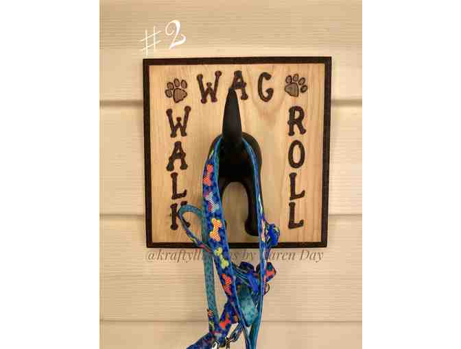 Walk Wag Roll Dog Leash Holder #2 7x6