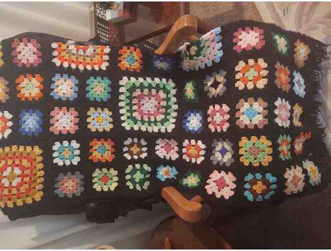 Hand crocheted afghan