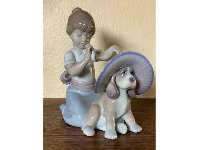 Lladro Girl with Dog