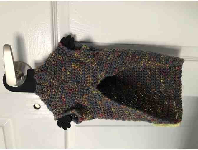 CROCHETED DOG SWEATER SIZE M