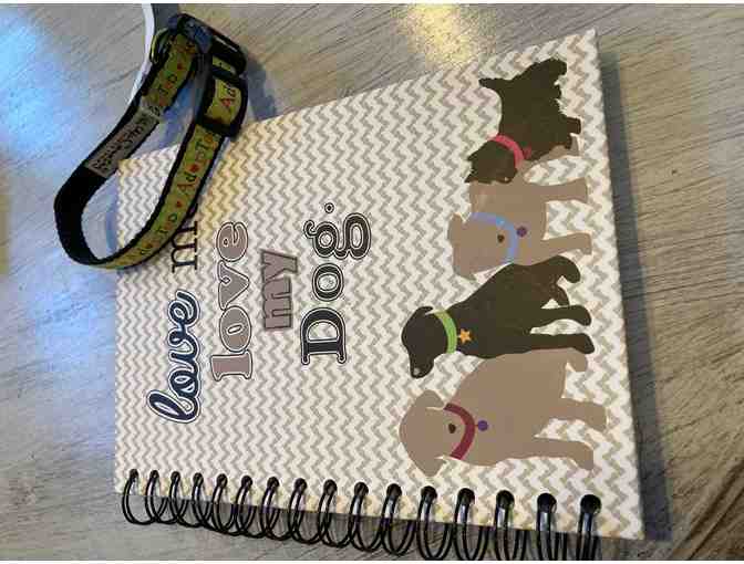 Adopted Dog XS collar and Notebook