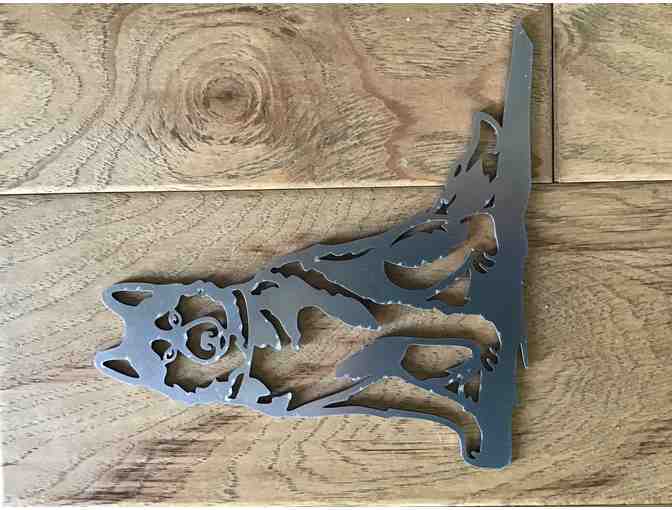 Husky, laser cut image