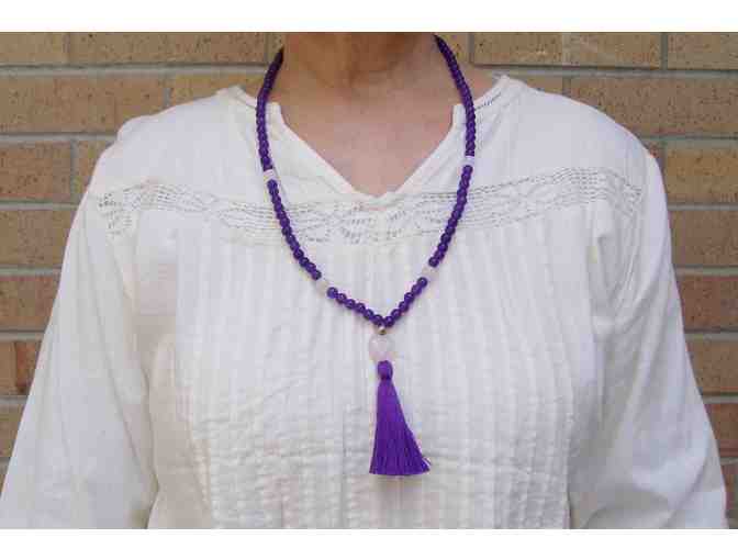 Handmade Amethyst Tassel Necklace