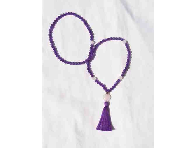Handmade Amethyst Tassel Necklace