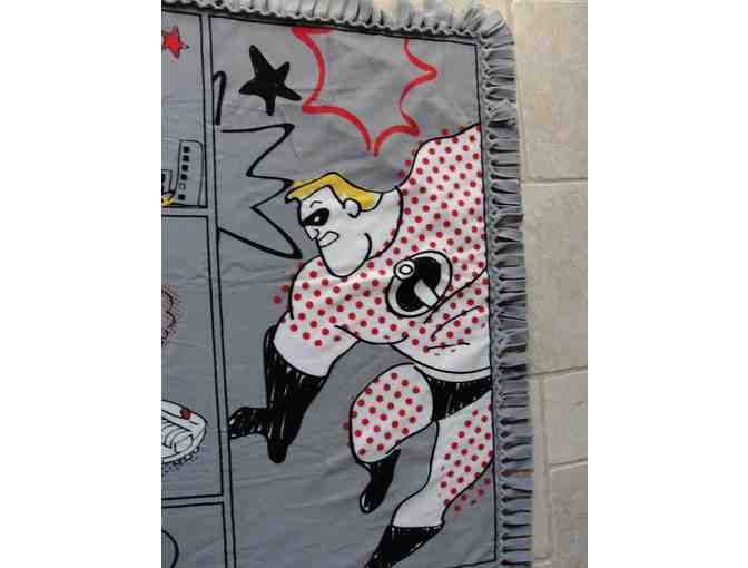 Incredibles Fleece Tie Throw Blanket