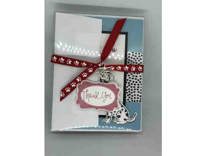 Handcrafted Thank You Cards. Set of 5 with envelopes