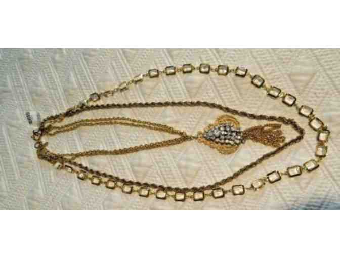 Monet Crystal Chain Necklace