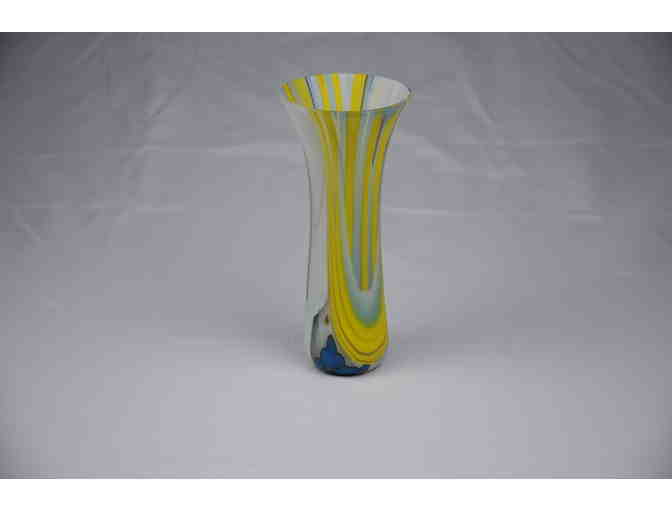 6in tall fused glass vase (Zip code 60646 Local Pickup Only)