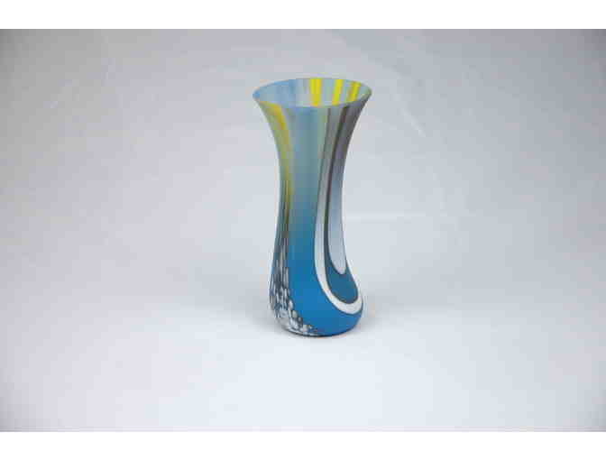 6in fused glass vase (Zip code 60646 Local Pickup Only)