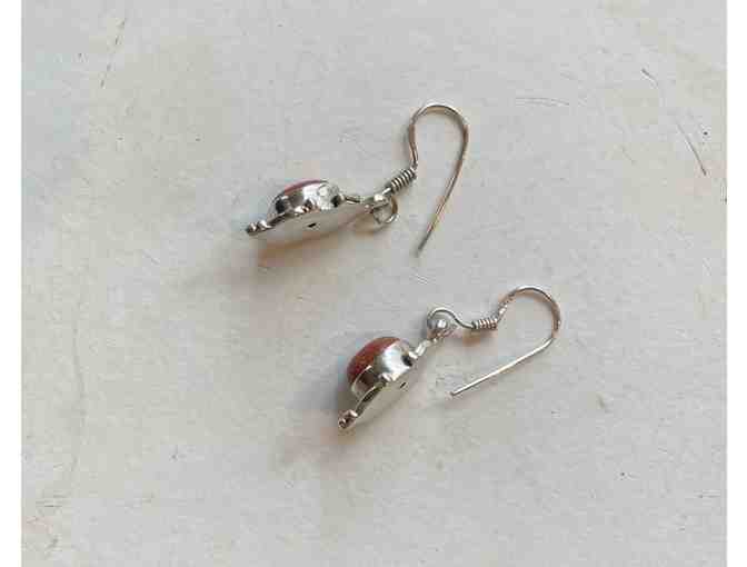 Sterling Silver and Sunstone Earrings