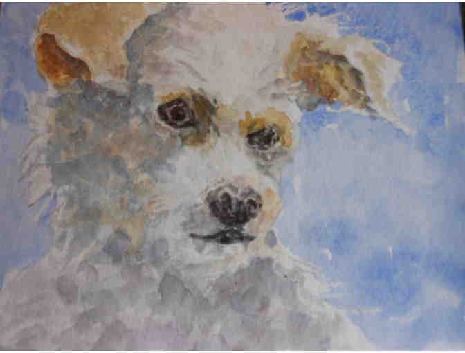 Custom Watercolor pet portrait