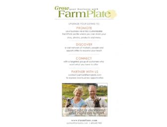 FarmPlate.com Premium Listing for One Year
