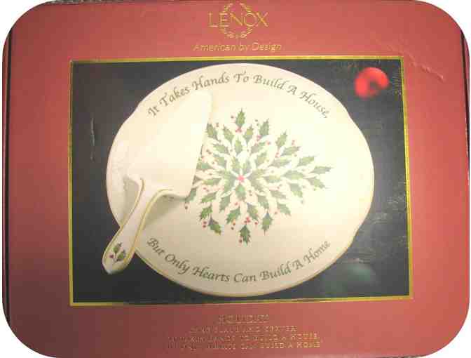 Lenox Holiday cake plate and server