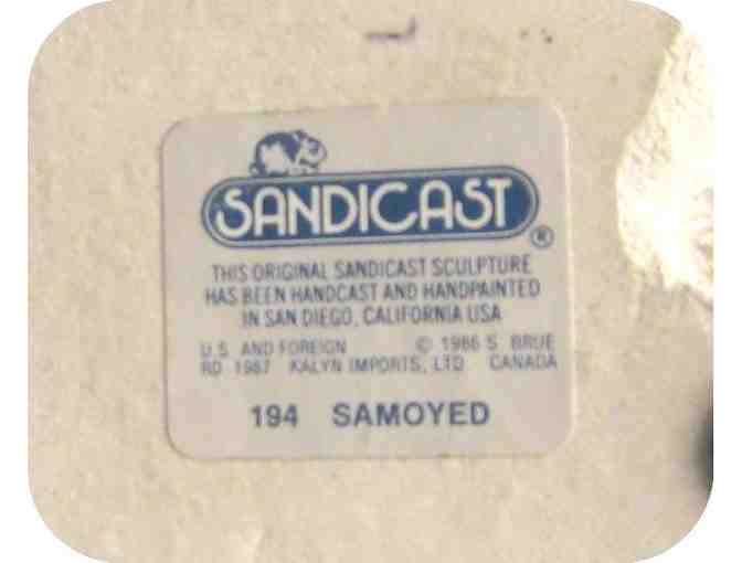 Vintage Sandicast Samoyed dog sculpture