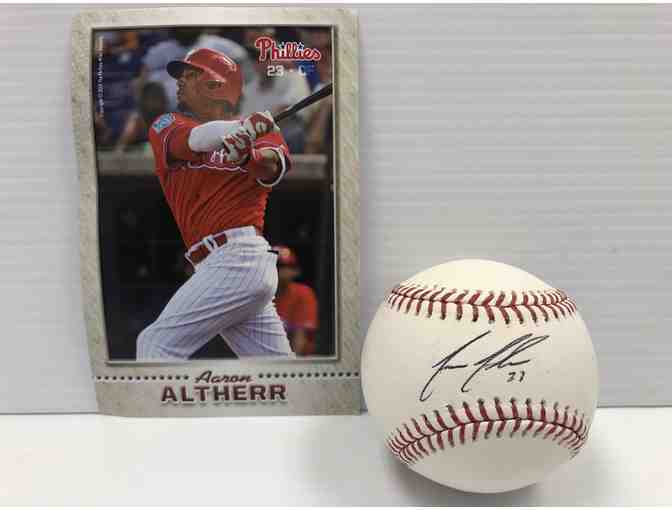 Autographed Aaron Altherr Baseball