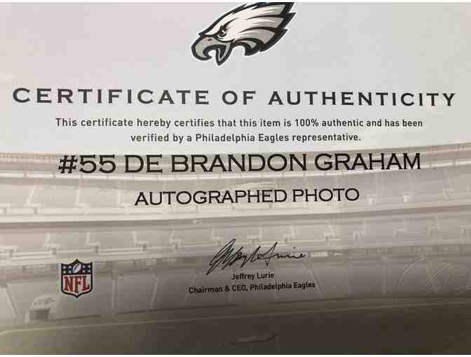 #55 Brandon Graham Autographed Photo