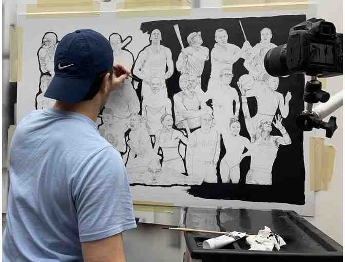 Adam Port's Iconic Athletes Sports Art - 30'x50'