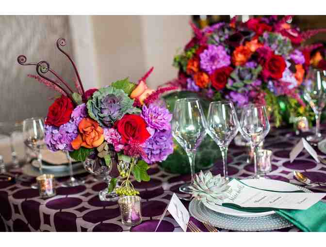 Catered Lunch or Dinner for 10 Guests plus $100 in Decorative Flowers