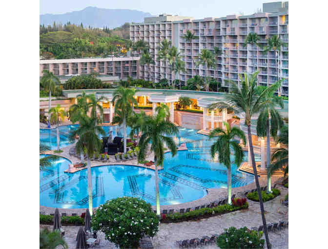 One Night in an Ocean View Room at the Kauai Marriott Resort