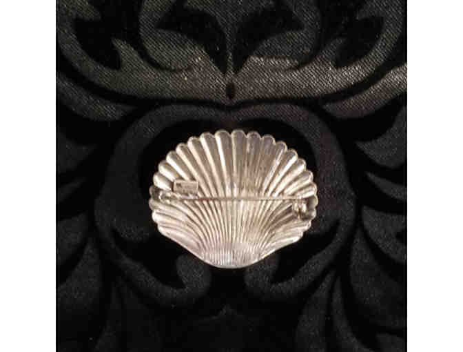 Sterling Silver Shell Brooch