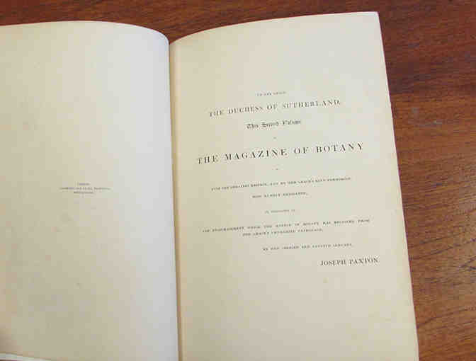 Paxton Magazine of Botany - Volume II - 1836