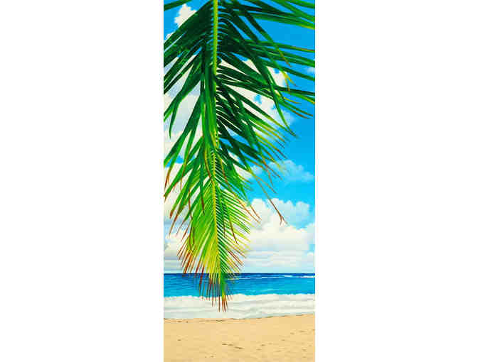 'Palm Fronds by the Bay' Scarf & set of 10 assorted ArtCards by Artist Lisa Remeny