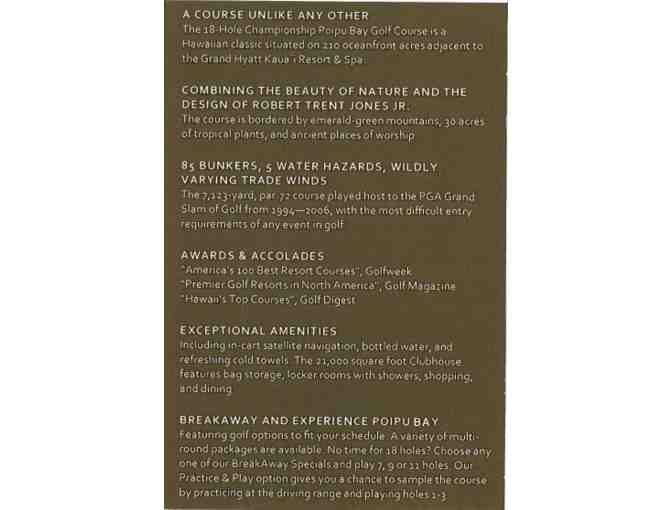 Two Rounds of Golf at Poipu Bay Golf Course