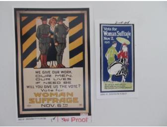 Woman Suffrage Press-Proofs, Set #2 of 2 New York Images