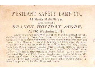 Charlotte Perkins Gilman's Illustrated  A Buttercup Trade Card (1880)