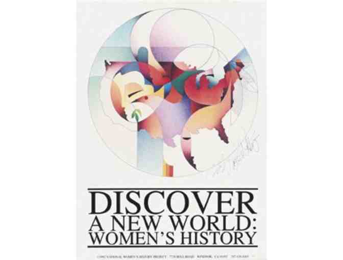 Discover A New World: Women History Poster - Photo 1