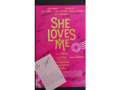 She Loves Me Signed Broadway Show Poster/Prop - Zachary Levi, Jane Krakowski
