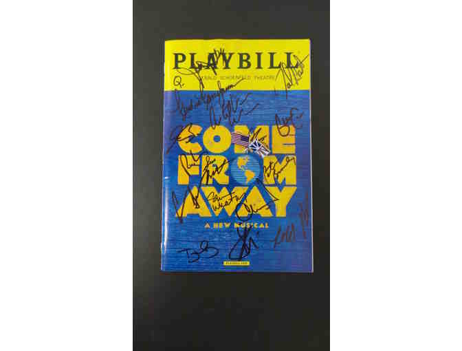Come From Away Signed Broadway Program and Flag Pin