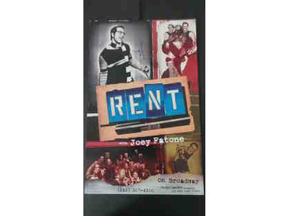 Rent Signed Broadway Show Poster/Joey Fatone