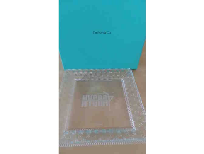 Tiffany & Co. NYCDA Inscribed Crystal Plate