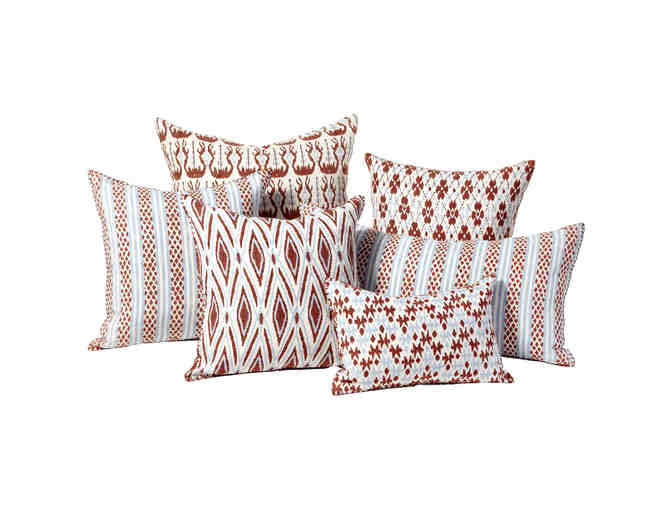 A Stylish Kalasin Walnut Decorative Pillow from John Robshaw Textiles