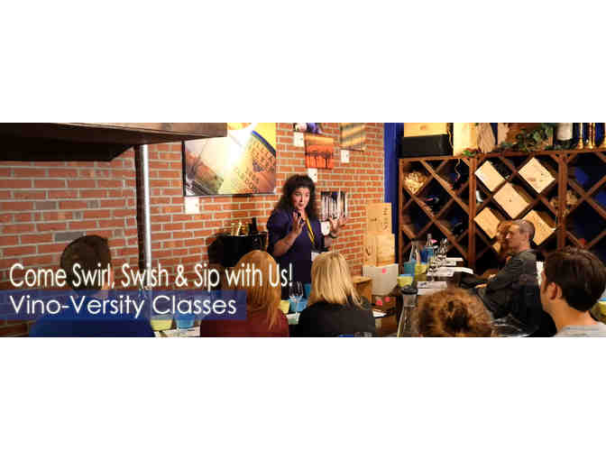 Two Reservations to Any One Session of Vino-Versity's Social 'Destination' Wine Tastings