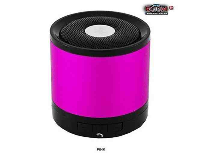 Micro BOOM Bluetooth Speaker & Speaker Phone in Hot Pink